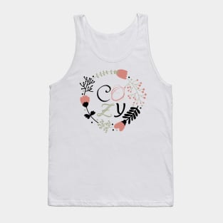 Cozy Country House Design Black Tank Top